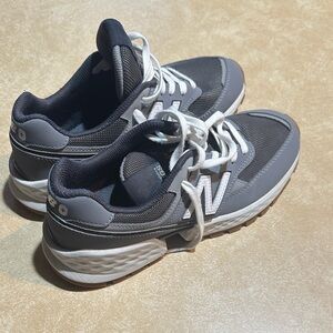 FIGS New Balance Charcoal and White Athletic Shoes